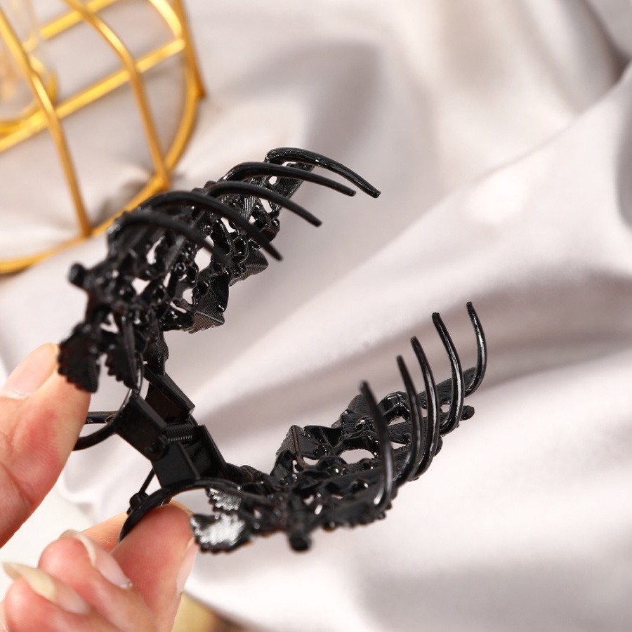 Kẹp Tóc Đính Đá Kim Loại Lấp Lánh Thời Trang Hàn Quốc Cho Nữ