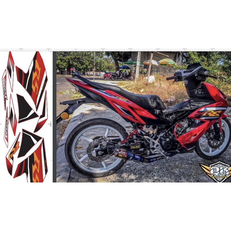 Tem rời Winner X mẫu RS ( đổi màu theo xe khách hàng )