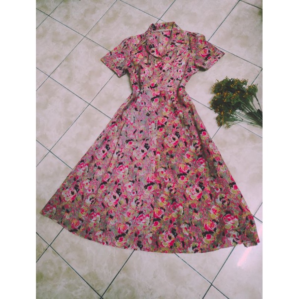 ĐẦM VINTAGE HOẠ TIẾT