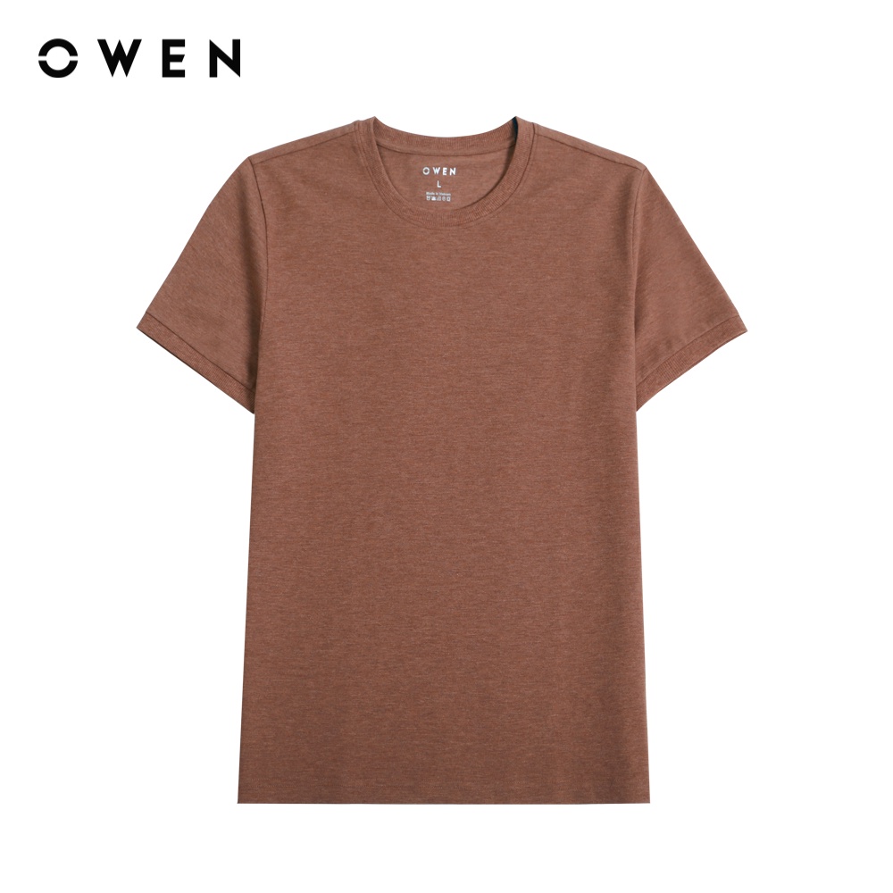 OWEN - Áo thun T-Shirt Body Fit màu Nâu - TSN220648