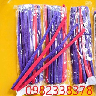 Kẽm nhung uốn tóc Ruffled  sợi to size 10mm bó 20 sợi dài 27cm chuyên dụng uốn Ruffled