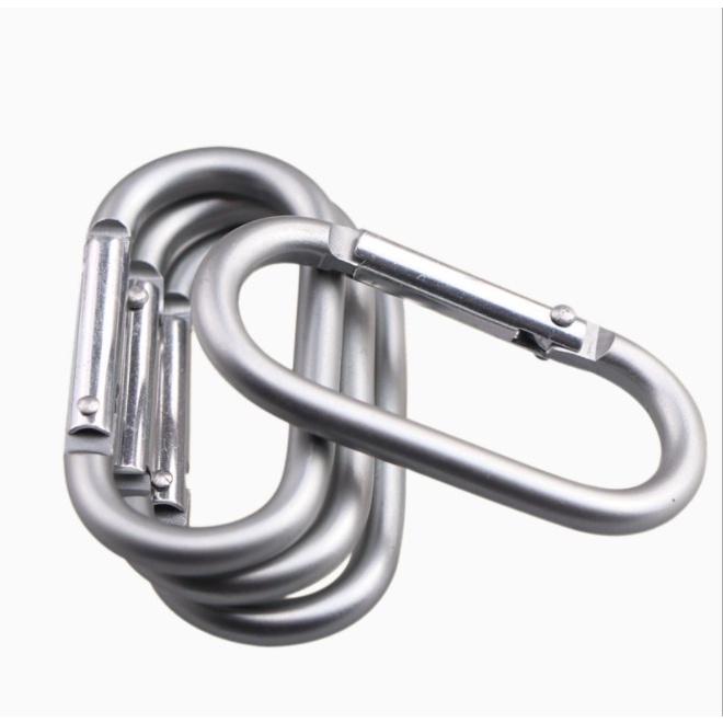 Móc khóa Nhôm Đa Năng Treo Đồ Đi Phượt Số 5 nhỏ bầu dục