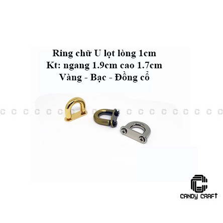 Khoen chữ U 1cm - 2cm - 2.5cm
