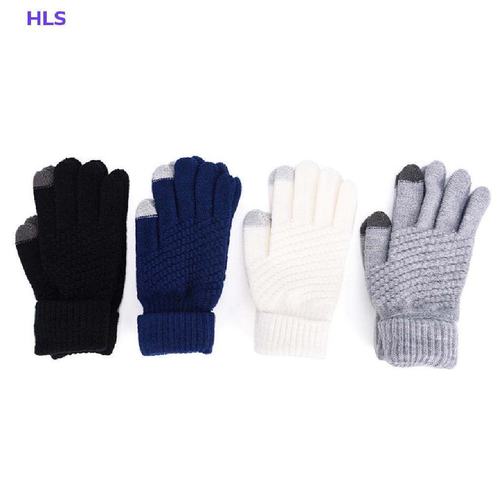 Găng Tay Len Giữ Ấm Mùa Đông Có Thể Sử Dụng Màn Hình Cảm Ứng Dành Cho Nam Nữ