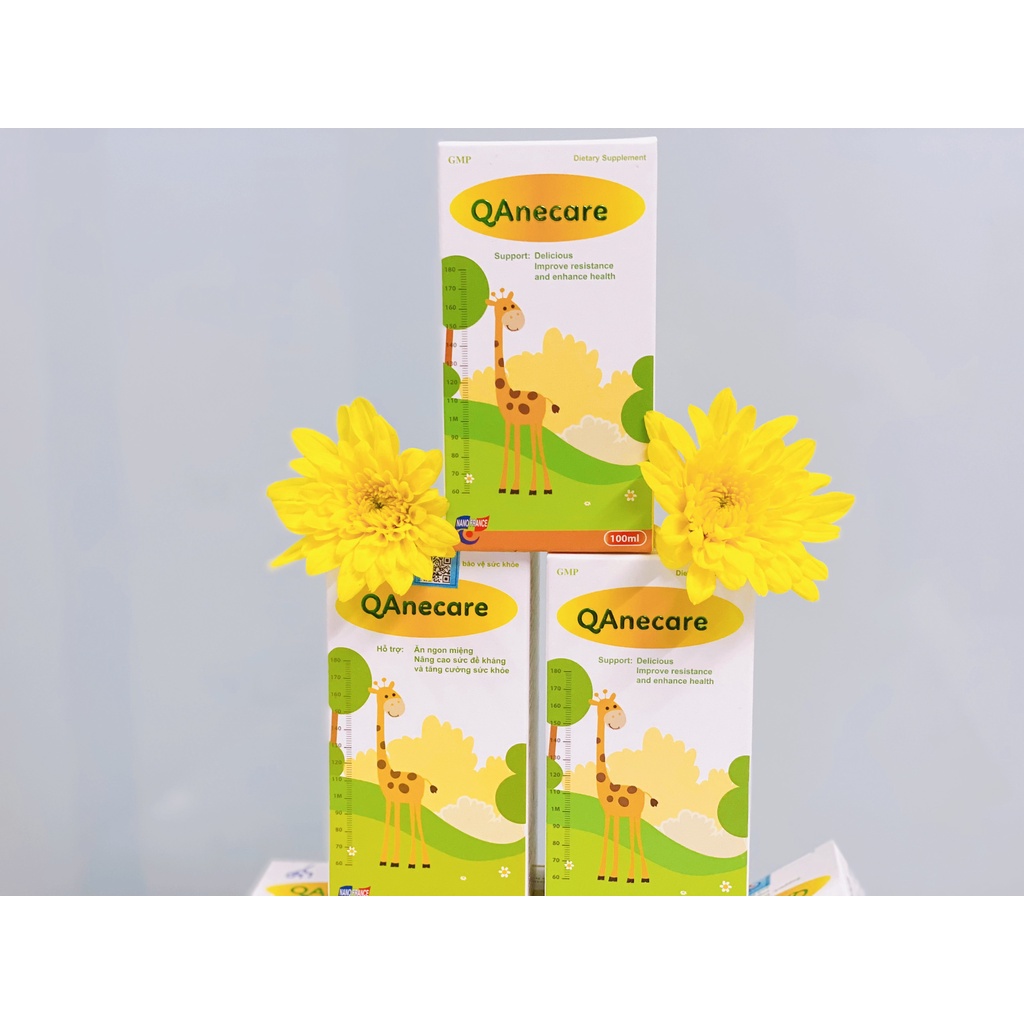 QAnecare Hỗ Trợ Ăn Ngon Tăng Cường Đề Kháng Tiêu Hoá Khoẻ chai 100ml