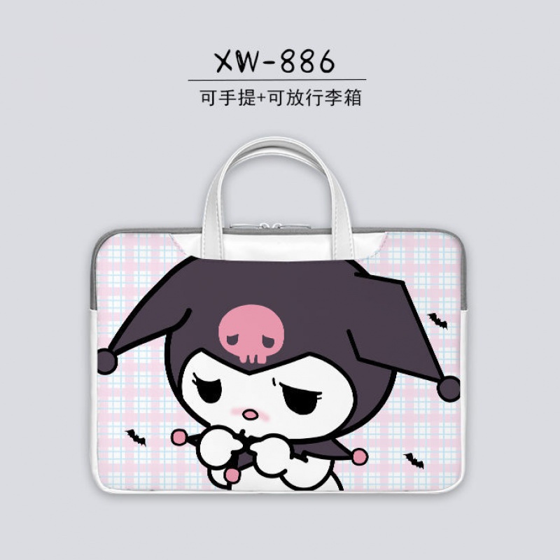 Túi Đựng Bảo Vệ Laptop Notebook 17-inch Họa Tiết Kuromi Hoạt Hình Dễ Thương