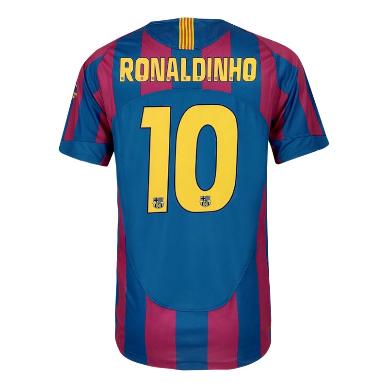 Áo Thun Đá Banh Tuyển Barcelona 2005-06 S-XXL 10 Ronaldo 30 MESSI