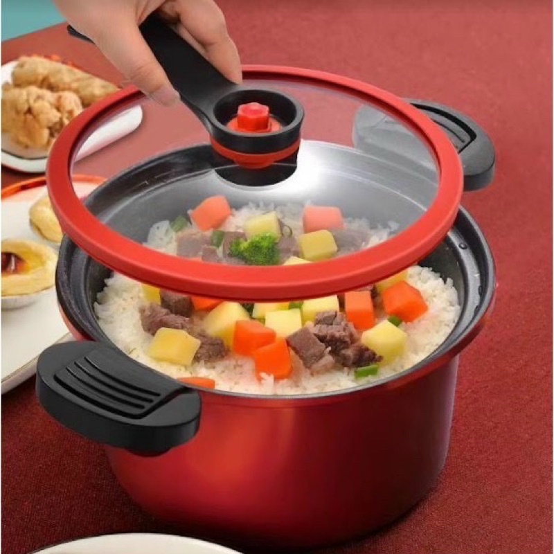 Nồi áp suất đa năng mini totipotent pot 3.5L dùng cho mọi loại bếp từ, bếp gas, bếp hồng ngoại