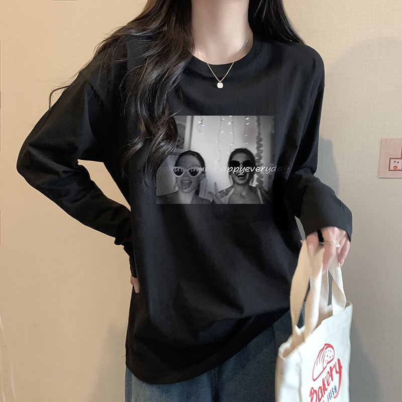 NRVP Áo Thun Nữ Dài Tay Thời Trang Hàn Quốc 2023