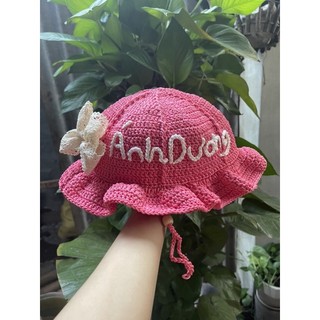 mũ làm tên theo yêu cầu