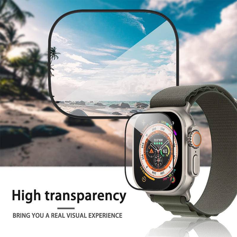 Kính Cường Lực Cong 3D Siêu Mỏng Chống Trầy 49mm Cho iWatch Ultra 49mm