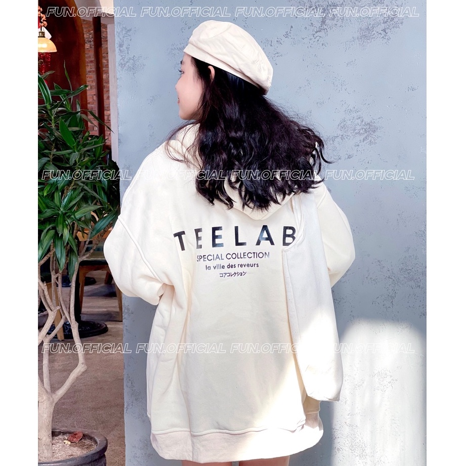 Áo Hoodie Zip Local Brand TEELAB Unisex Basic Kéo Khóa đủ tag