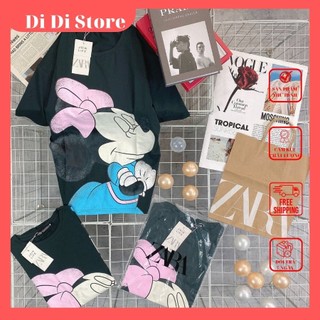 Áo thun nữ Za.ra Mickey Mouse, vnxk, hình thật