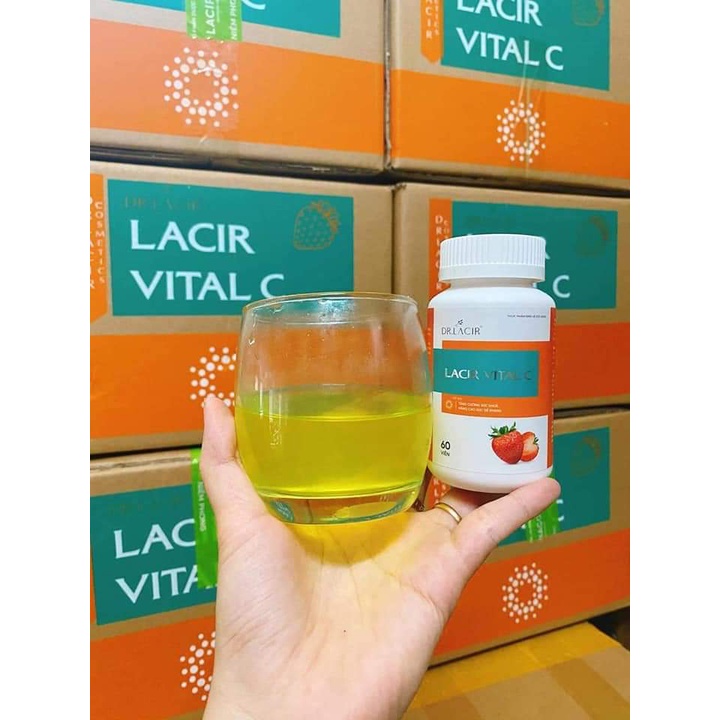 Vitamin C Lacir Vital C Drlacir,Hộp 60 viên,Giúp nâng cao sức đề kháng,tăng cường sức khỏe