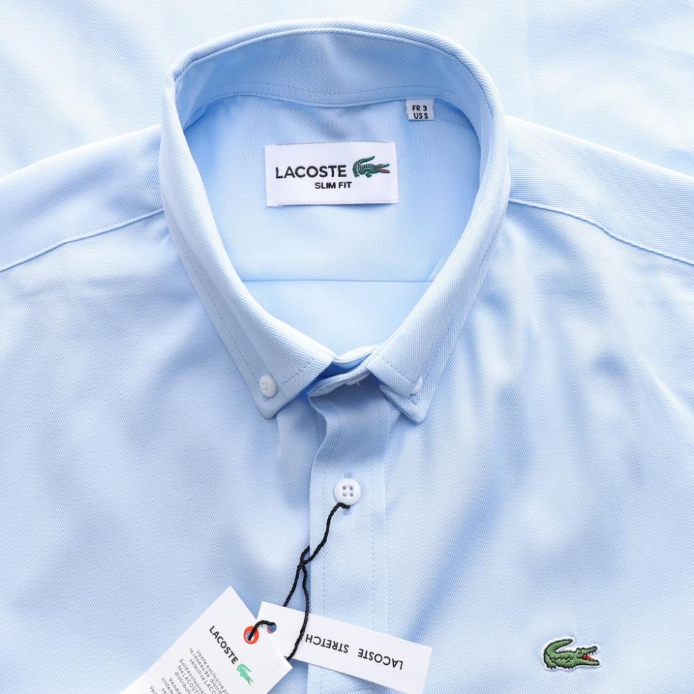 Aó sơ mi nam ngắn tay Lacoste 2,Form Slimfit,chất vải cotton gân dư xịn,co dãn thấm hút mồ hôi,Hàng VNXK