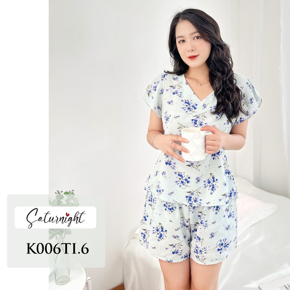 Đồ bộ mặc nhà nữ, đồ bộ nữ ngắn mặc nhà SATURNIGHT K006