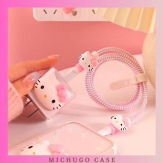Phụ kiện bảo vệ dây sạc thiết kế hình mèo dễ thương thích hợp cho dây cáp củ sạc iPhone 20w 11 12 13 14Promax