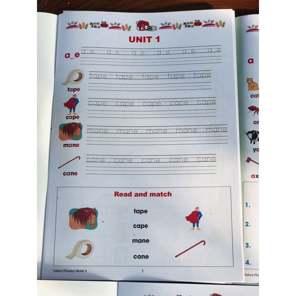 Vở viết Oxford phonics world 12345