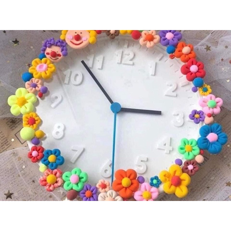 Combo đất sét tự khô Nhật 12 màu an toàn nặn hình cao cấp siêu nhẹ dành cho bé làm butter slime trang trí