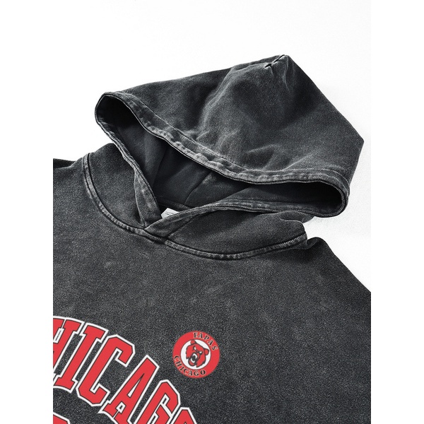 Áo hoodie nỉ wash xám Uninor chất cotton 100% nỉ chân cua nam nữ dáng rộng mũ 2 lớp