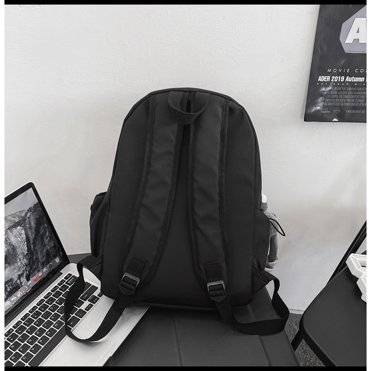 Balo Đi Học Nam Nữ Ulzzang Giá Rẻ, Cặp Học Sinh Basic Phong Cách Hàn Quốc Thời Trang MILA BL08