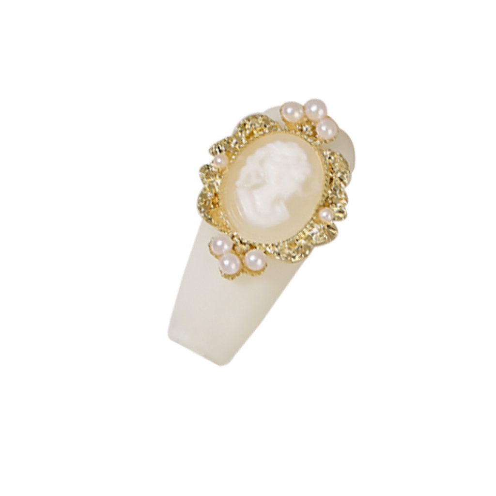 Set 20 Viên Đá Ngọc Trai 3D Bằng Hợp Kim Dùng Trang Trí Móng Tay Nghệ Thuật DIY