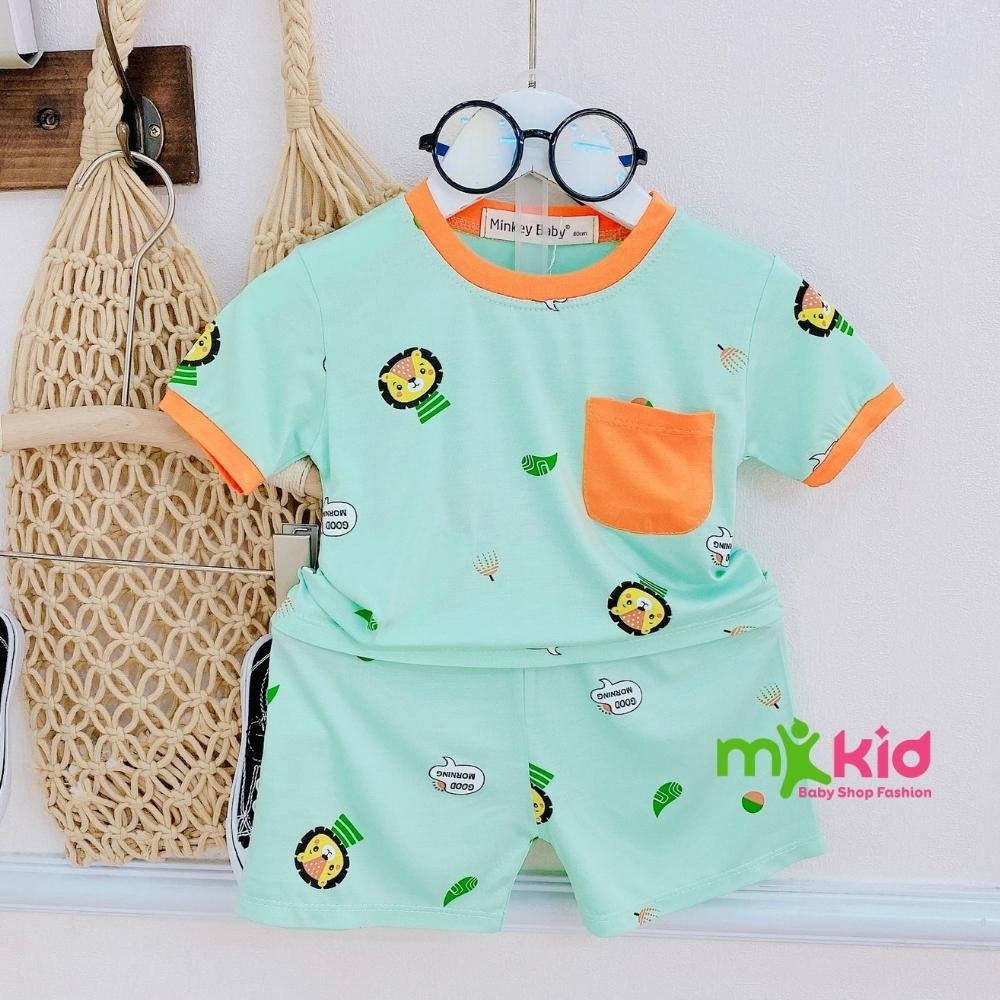 Bộ Cộc Tay Cho Bé Trai Bé Gái 6-26KG 💖FREE SHIP💖 Bộ Thun Lạnh CộcTay  siêu mềm mịn thoáng mát cho bé