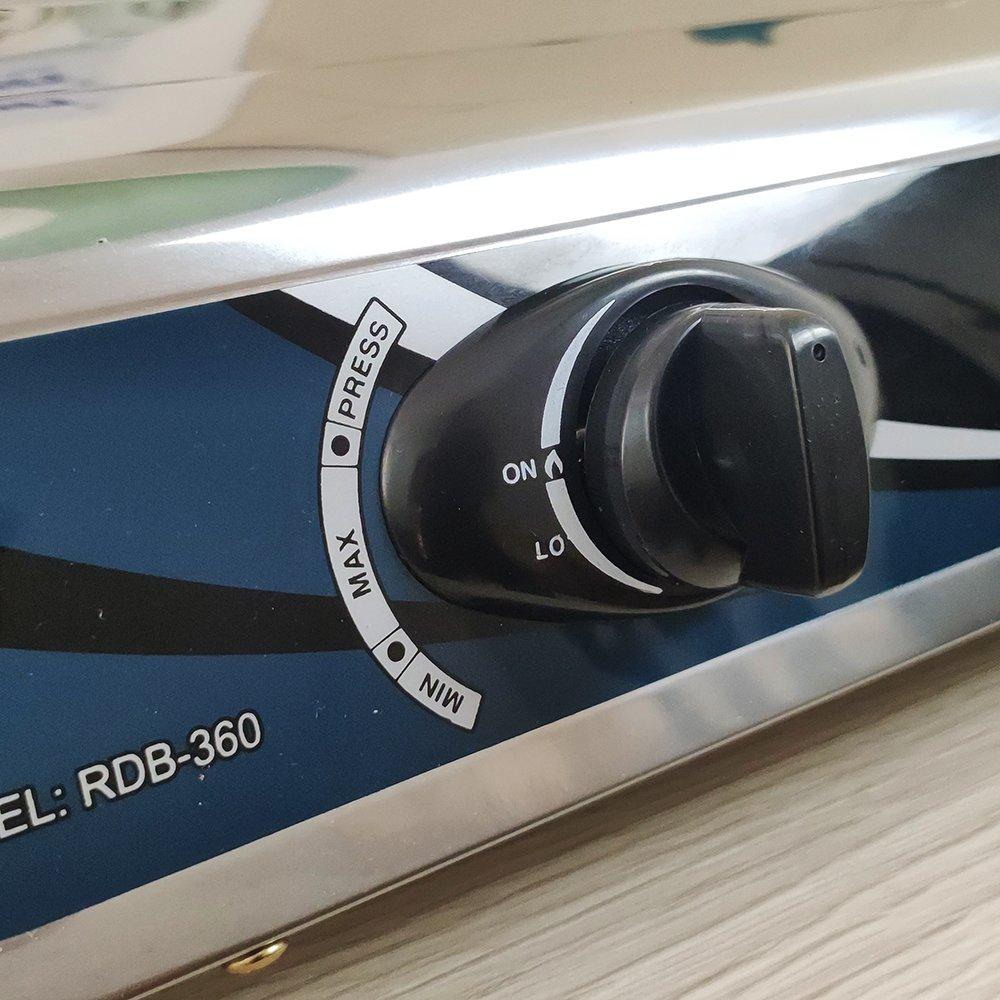 Bếp ga đôi mặt inox Raiden RDB-360C đầu đốt Mol nhôm cao cấp, hệ thống đánh lửa Magneto không lo hư hỏng
