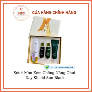 Set kem chống nắng Ohui Perfect Sun Black SPF 50+++_𝗘𝗕𝗜𝗦𝗨 𝗖𝗢𝗦𝗠𝗘𝗧𝗜𝗖𝗦