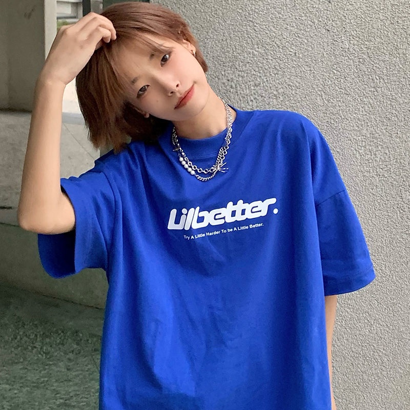 NRVP Áo Thun Unisex Mùa Hè Dáng Suông Tay Cộc Phong Cách Hàn Quốc Cho Nam Nữ