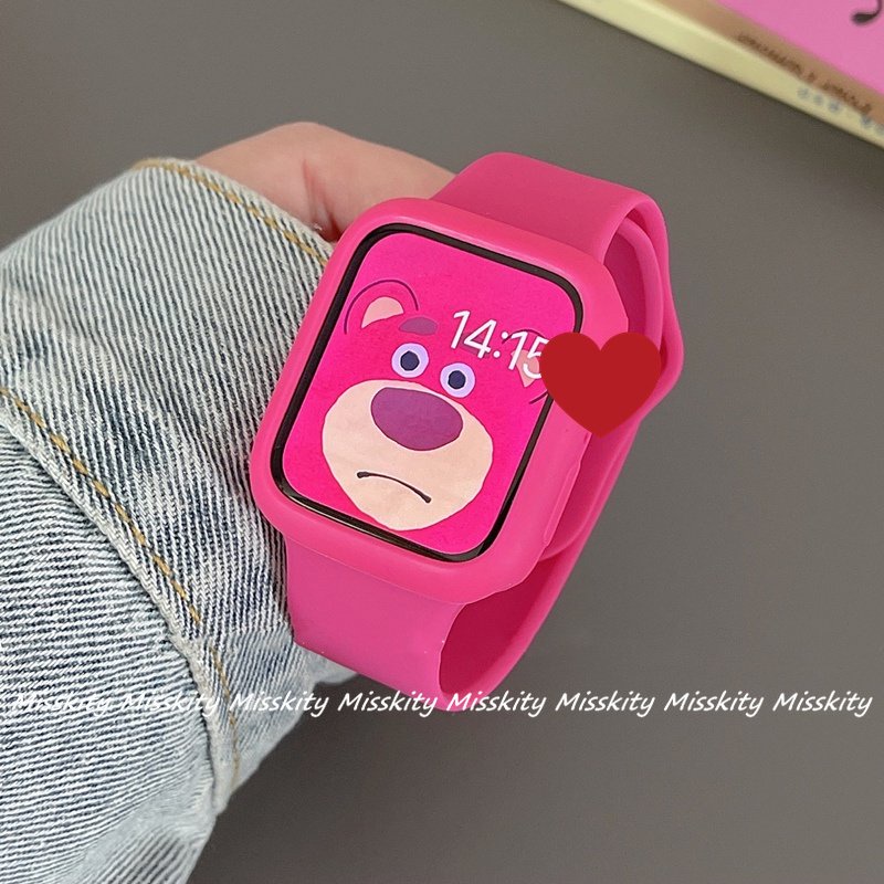 Dây Đeo Thay Thế Bằng Silicone Cho Apple Watch Ultra 8 7 6 SE 5 4 3 2 iWatch
