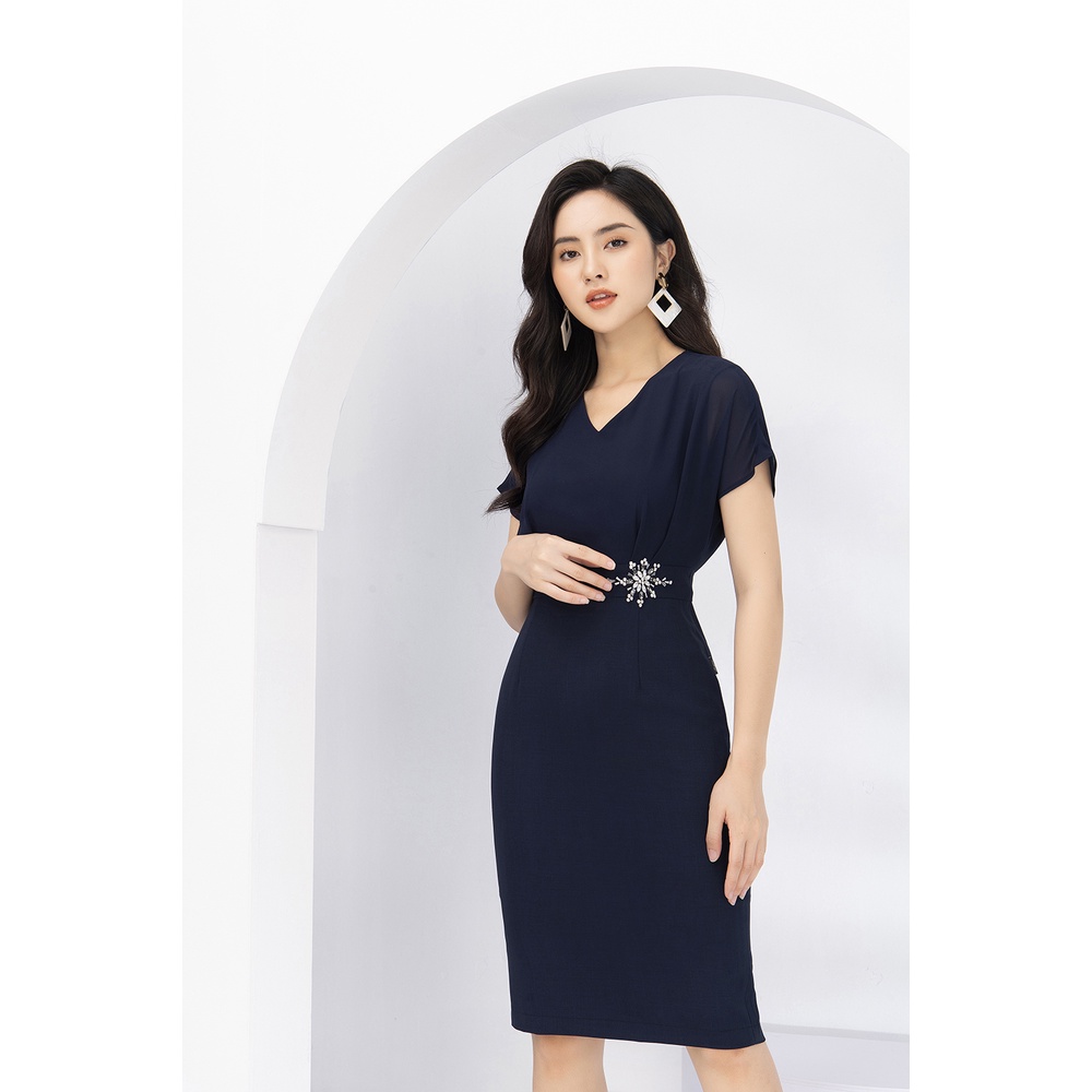 Váy Công Sở Nữ LUPERI Dáng Bút Chì Phối Voan Ôm Body Mềm Mại Phù Hợp Đi Làm Đi Chơi LFV3168