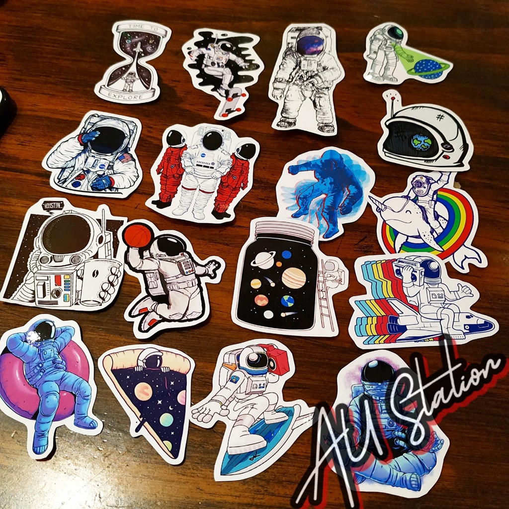 Hình dán sticker VŨ TRỤ NASA chống nước, dán mũ bảo hiểm, dán laptop, dán vali, dán xe, không thấm nước, decal trang trí