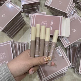 VONGEE Set 5 son kem lì mèo xinh cute nội địa trung
