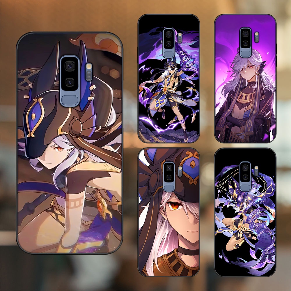 Ốp lưng Samsung S9 Plus viền đen in hình Cyno Genshin Impact