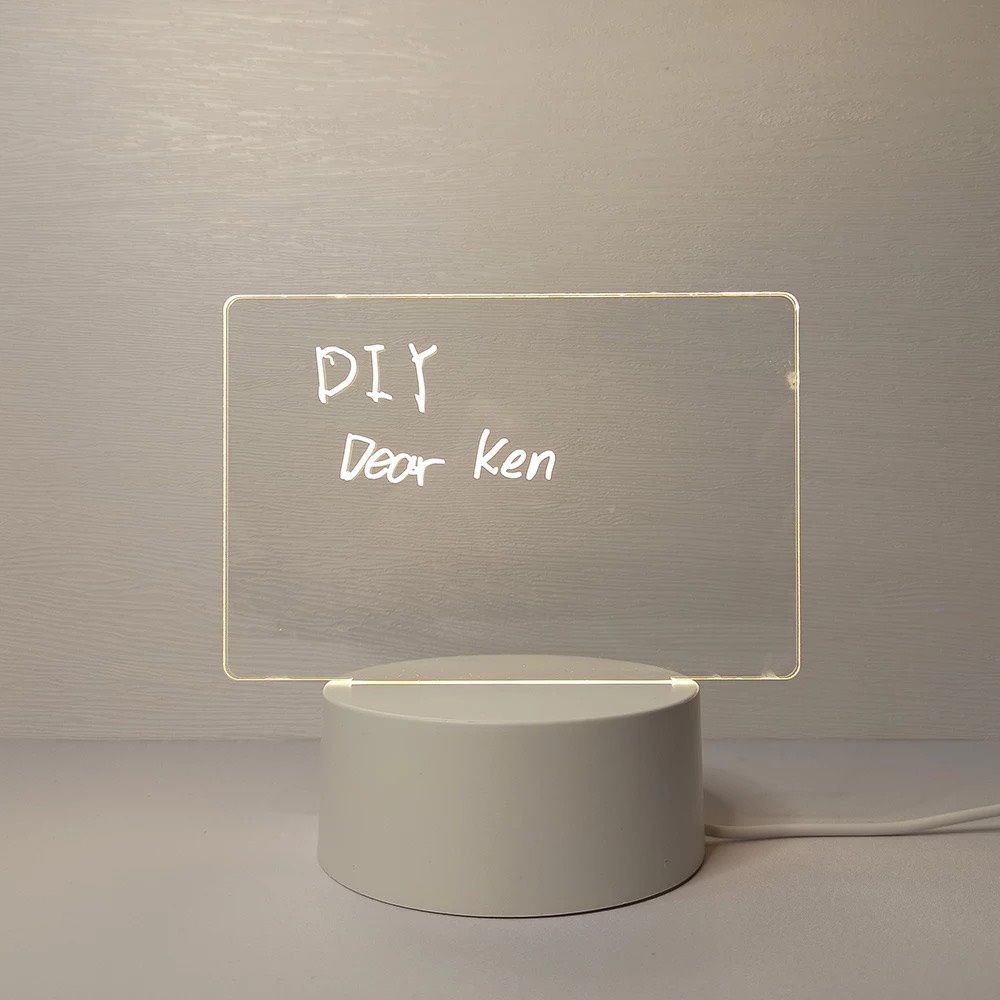 Đèn Ghi Chú Gắn Bảng Mica, Đèn Ngủ Ghi Chú