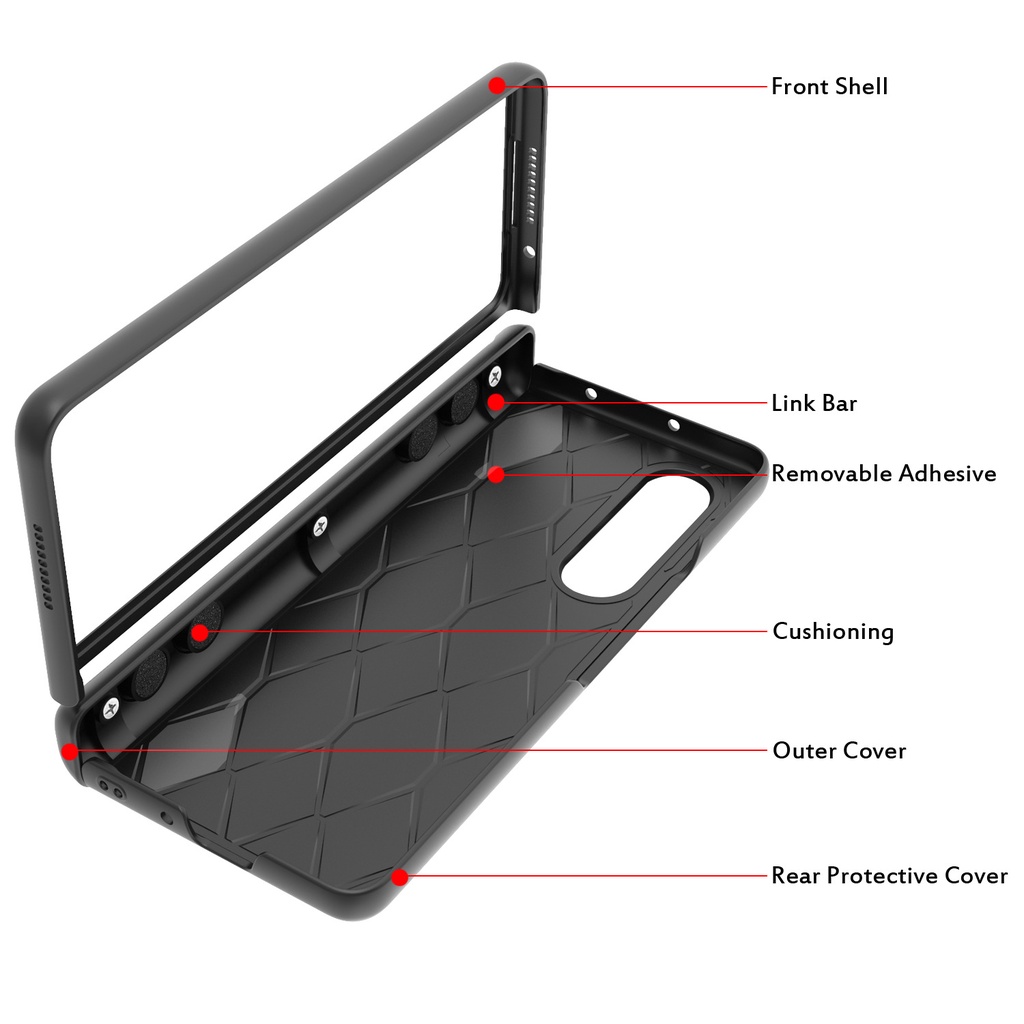 Ốp Điện Thoại Bảo Vệ Màn Hình Cho Samsung GalaxyZ Fold3 Gấp 4 3 4 z fold 3 4