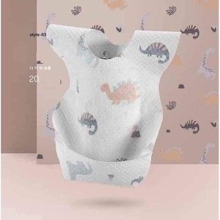 1c yếm giấy chống thấm dùng 1 lần cho bé
