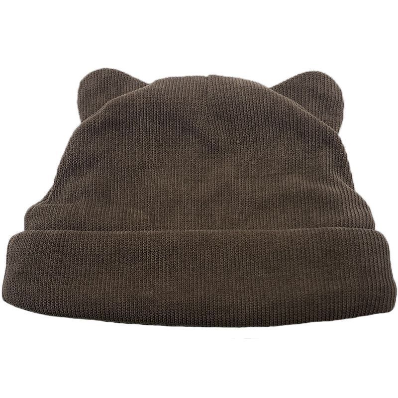 Mũ Dệt Kim Mềm Mại Đính Tai Thỏ / Gấu Nâu Dễ Thương Cho Bé Gái