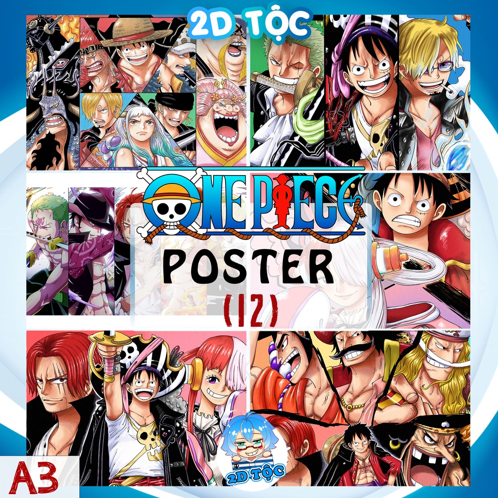 Poster A3  Anime One Piece (12) Chất Liệu Giấy Cao Cấp - 2D Tộc Shop