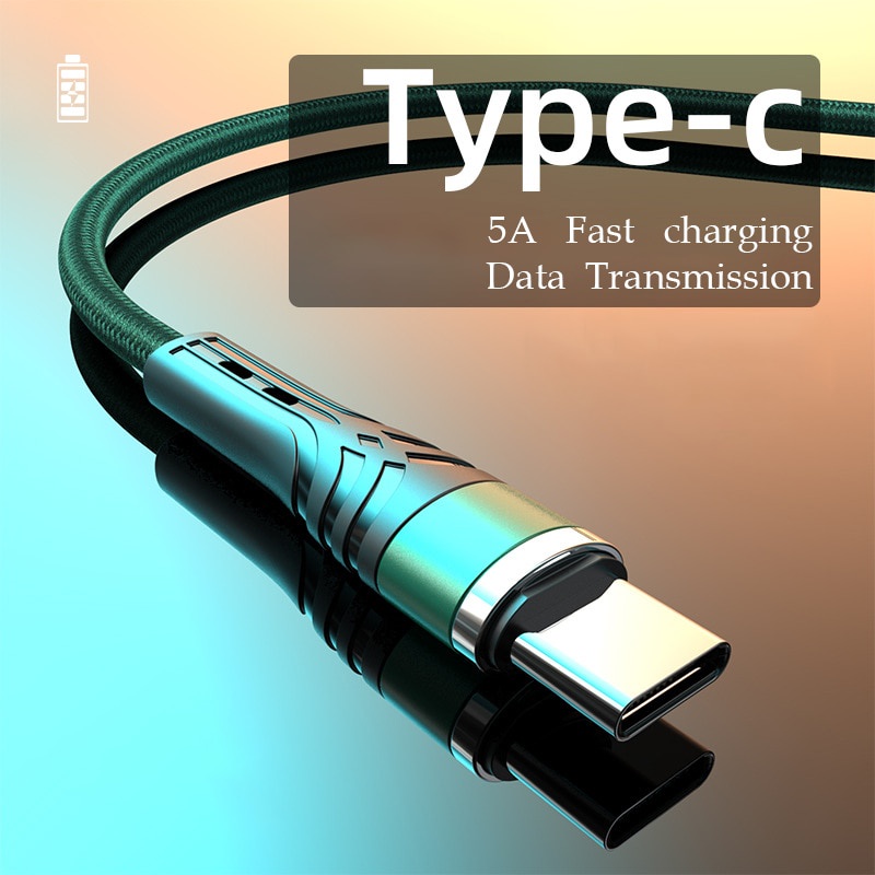 Dây Cáp Sạc Nhanh 5A Loại C Micro usb Dài 1M Dành Cho Điện Thoại Samsung Xiaomi Redmi Android