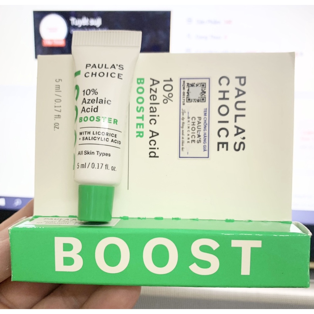 Paula's Choise 10% Azelaic Acid Booster - Paulas Choice gel giảm mụn mờ thâm 5ml