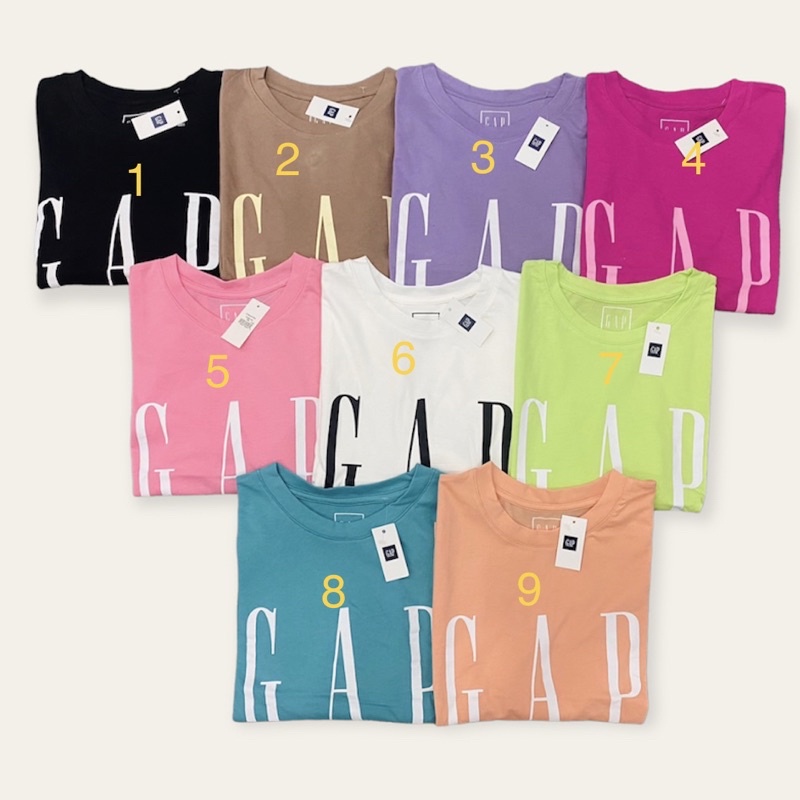 ÁO THUN NỮ GAP CROPTOP LỬNG IN CHỮ