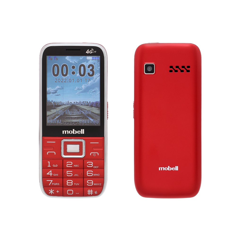 Điện thoại Mobell M539 4G ,Pin trâu, Màn hình rộng 2.8&quot;  - Hàng chính hãng