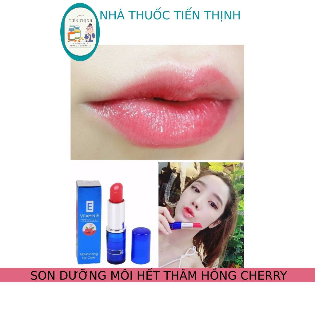 Son Dưỡng Môi Aron Vitamin E Cherry Thái Lan Chính hãng