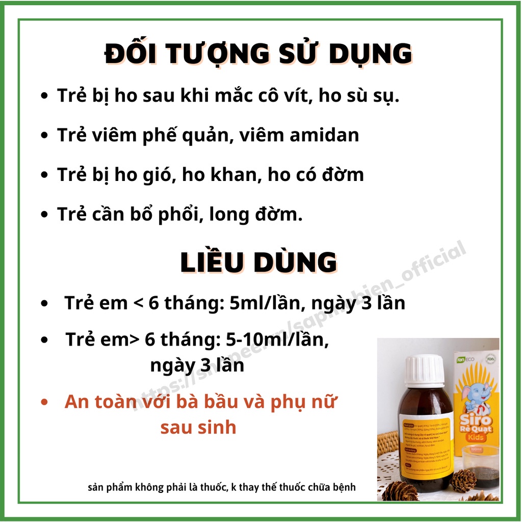 Siro ho rẻ quạt kids Faneco lọ 100ml