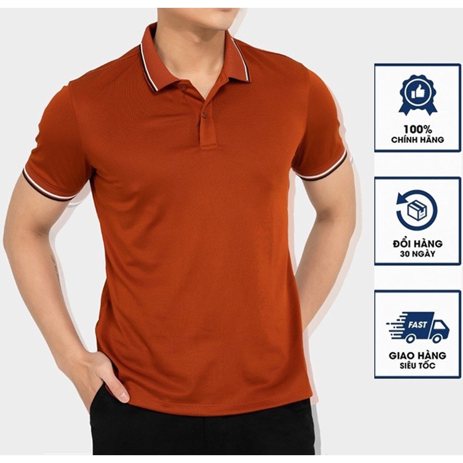 Áo Thun nam ngắn tay cổ bẻ POLO PHỐI VIỀN vải thun cotton 4 chiều co dãn cực kỳ sang trọng lịch lãm - PLOVIEN219