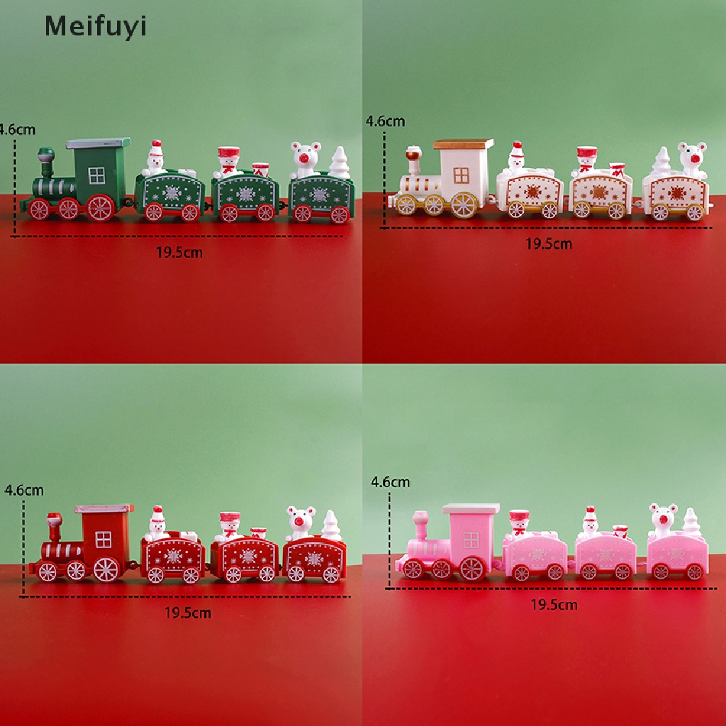 1 Xe Lửa Bằng Nhựa Trang Trí Bánh Kem Giáng Sinh 2023