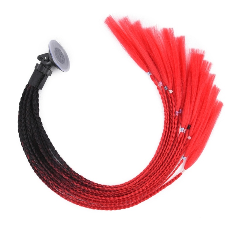 Aoto Mũ Bảo Hiểm Đuôi Heo Màu Gradient Có Dây Buộc Tóc Đuôi Ngựa Có Giác Hút Cho Xe Moto
