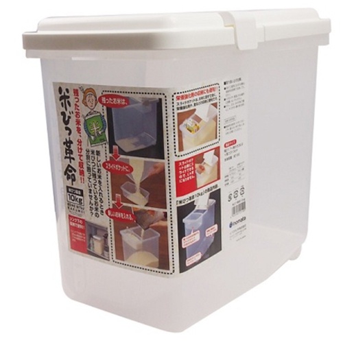 THÙNG GẠO 10KG NẮP BẬT CÓ BÁNH XE NHẬT BẢN
